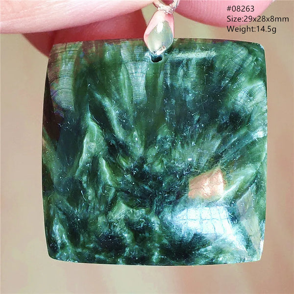 Green Seraphinite Pendant-ToShay.org
