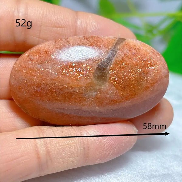 Gold Sunstone Palm Stone-ToShay.org
