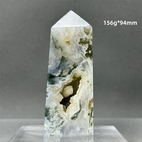 Green Aquatic Agate Tower-ToShay.org