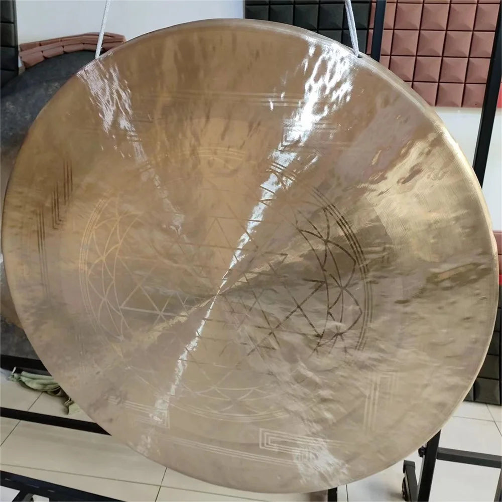 Bronze Sri Yantra Gong-ToShay.org