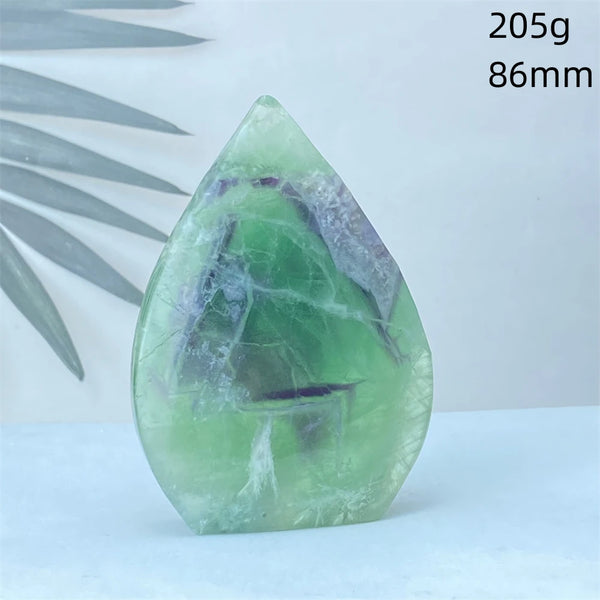 Green Feather Fluorite Torch-ToShay.org