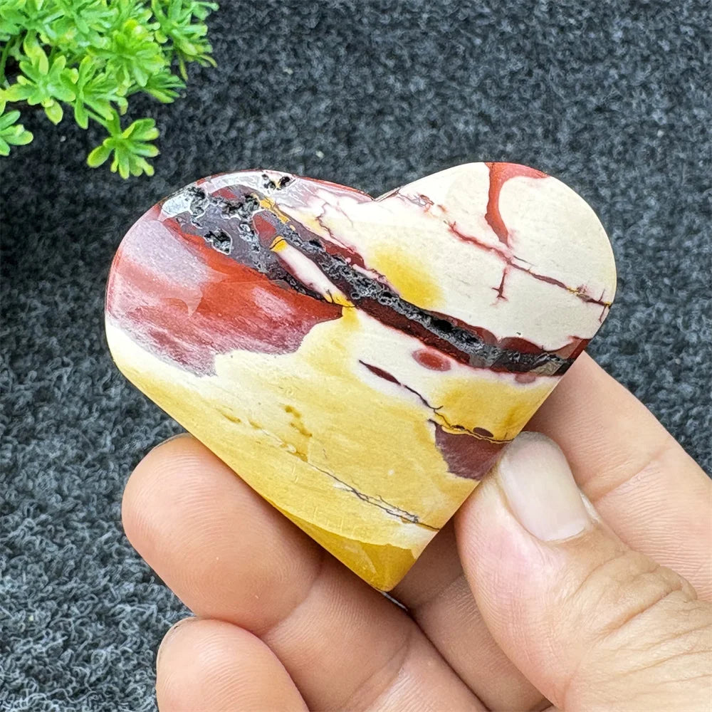 Yellow Moritzite Stone Heart-ToShay.org