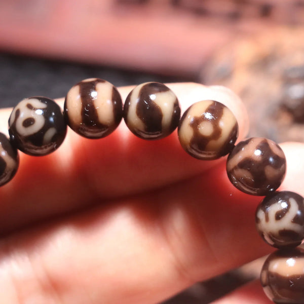 Tibetan Agate Dzi Bracelet-ToShay.org