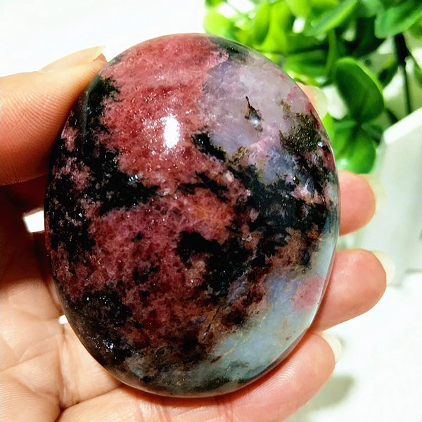 Pink Rosestone Palm Stone-ToShay.org