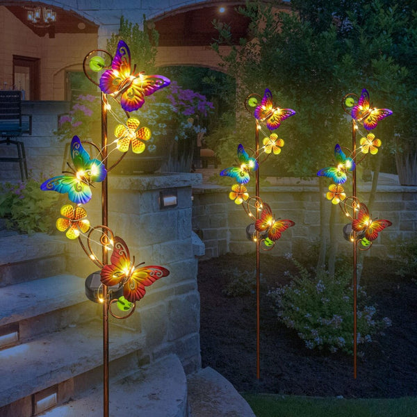 Butterfly Solar Stake Lights-ToShay.org