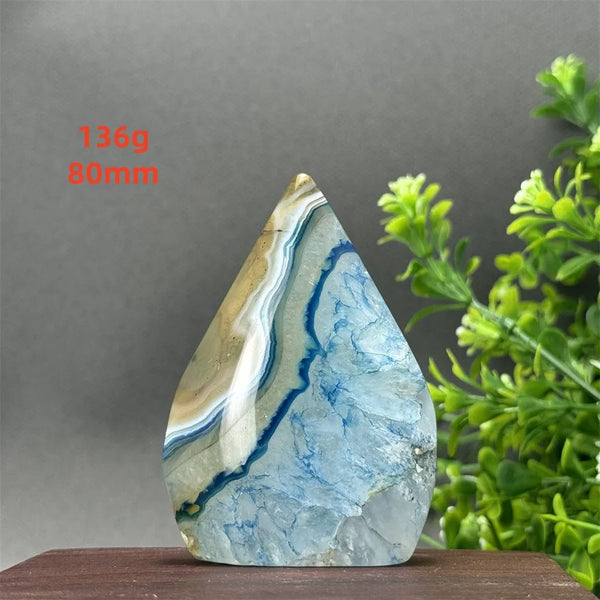 Blue Agate Torch-ToShay.org