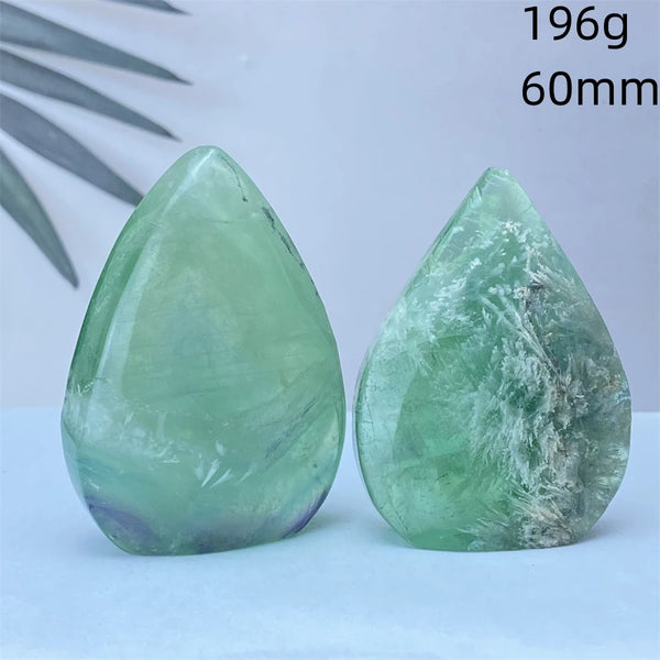 Green Feather Fluorite Torch-ToShay.org