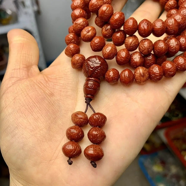 Wood Bodhi Beads Mala-ToShay.org