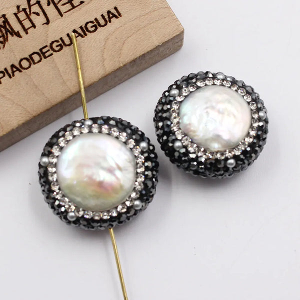 White Pearl Coin Beads-ToShay.org