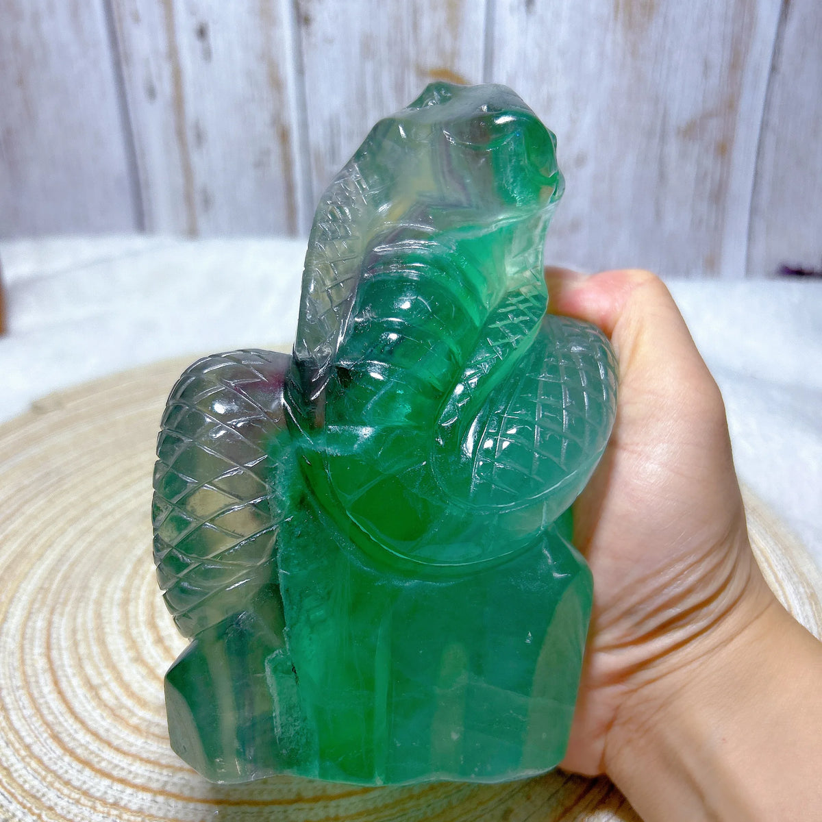 Green Fluorite Snake-ToShay.org