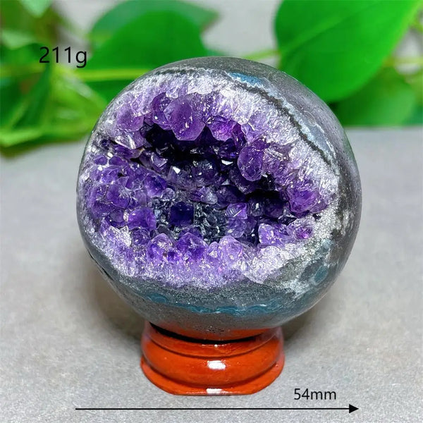 Purple Amethyst Cluster Ball-ToShay.org