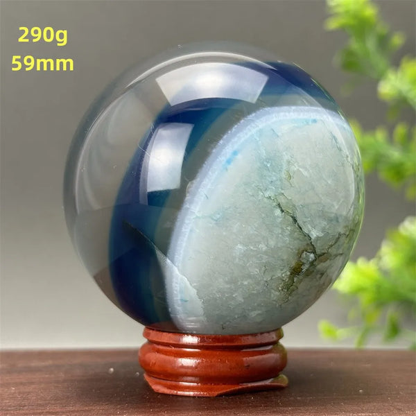 Blue Agate Ball-ToShay.org