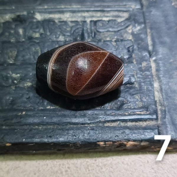 Tibetan Agate Dzi Bead-ToShay.org