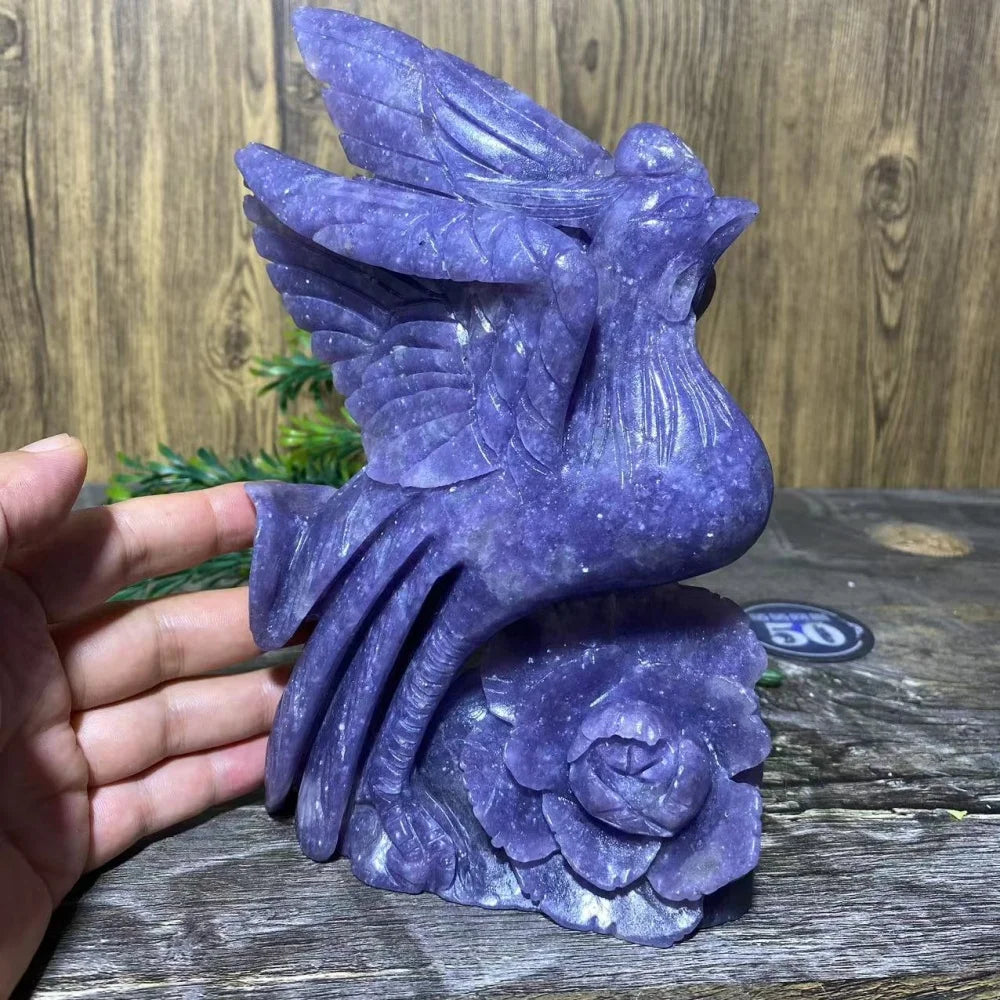 Purple Jade Phoenix Bird-ToShay.org