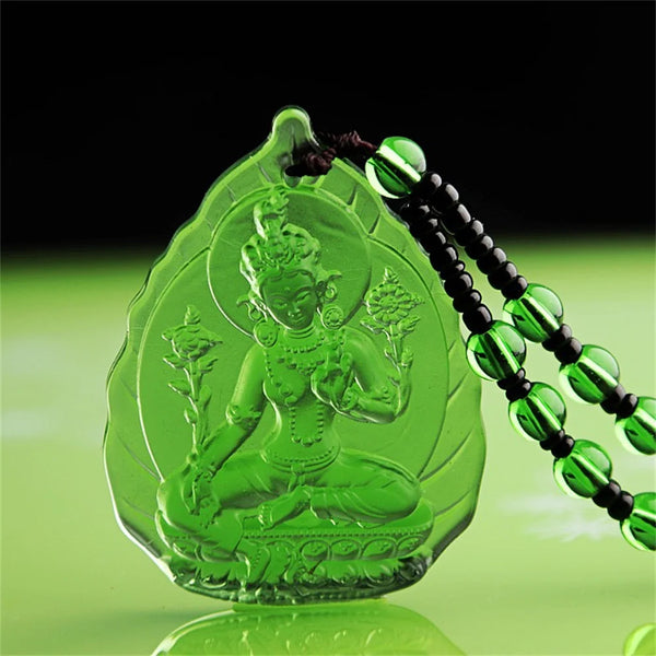 Green Crystal Lotus GuanYin-ToShay.org