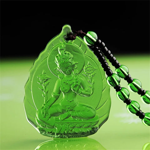 Green Crystal Lotus GuanYin-ToShay.org