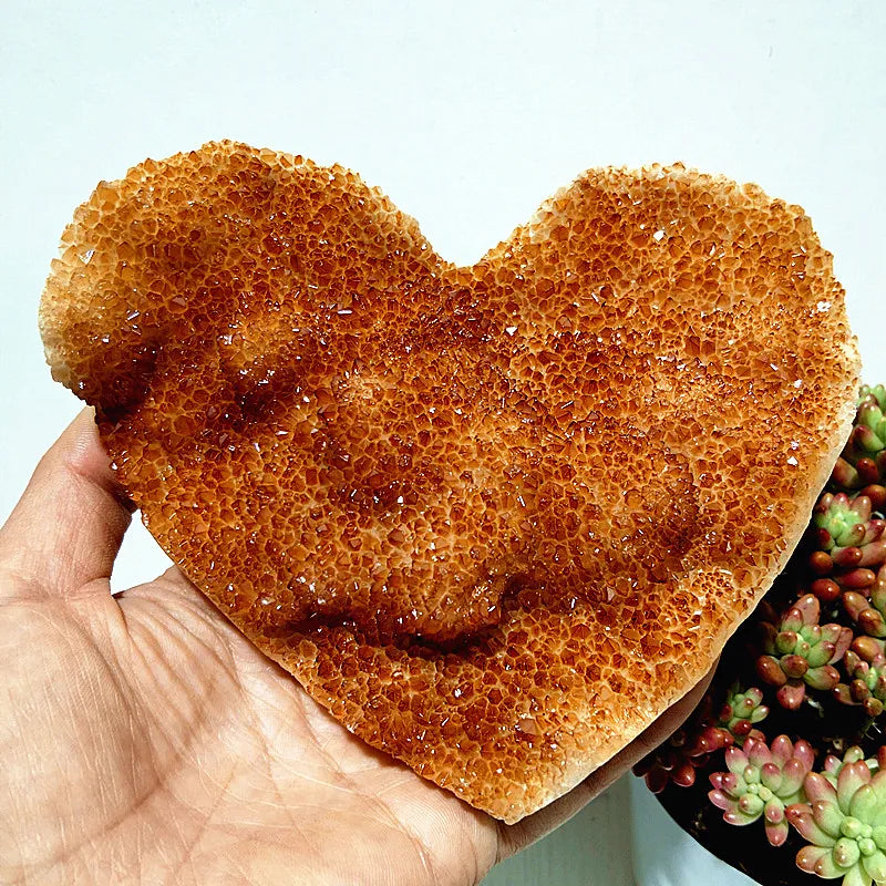 Orange Citrine Geode Cluster-ToShay.org