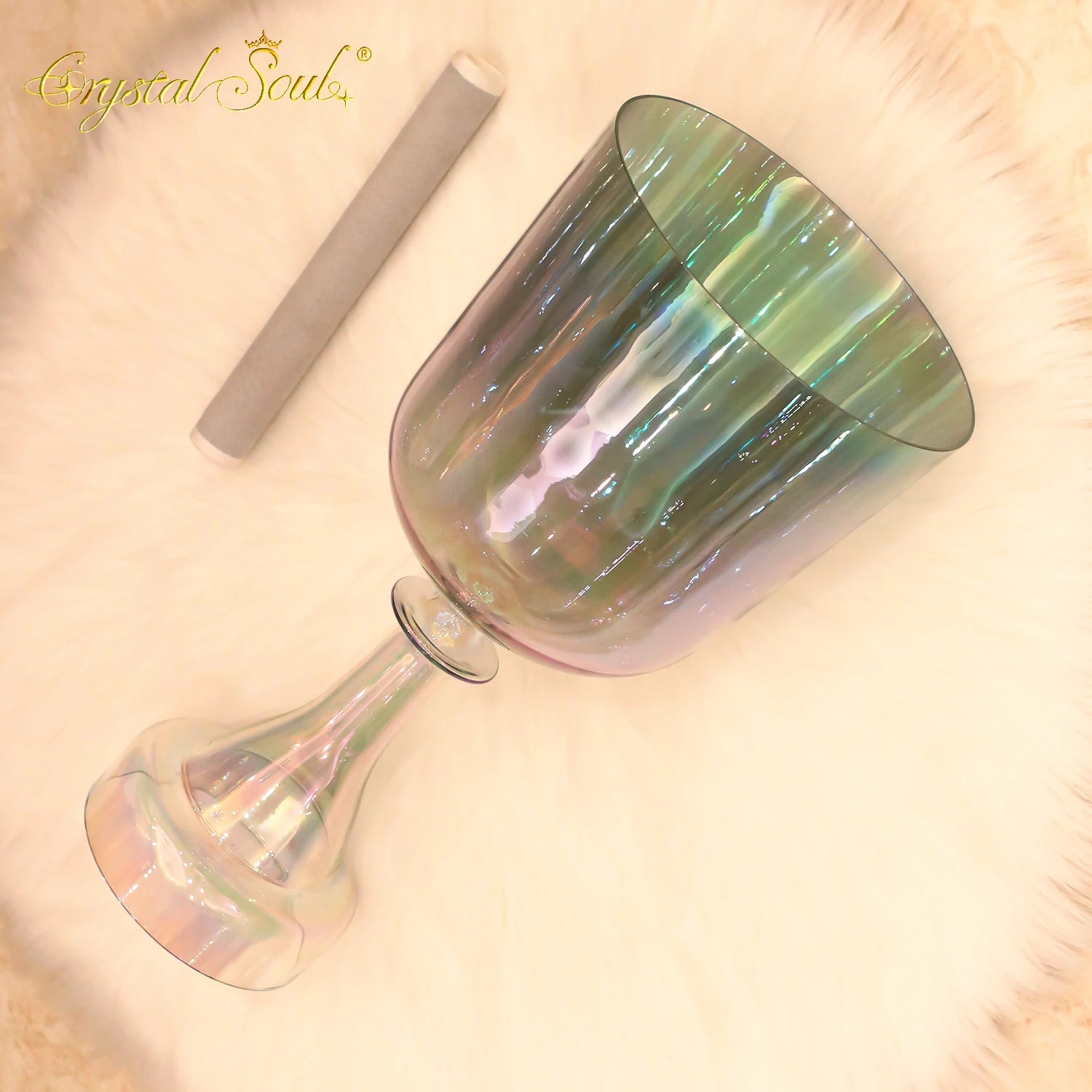 Green Aurora Singing Chalice-ToShay.org