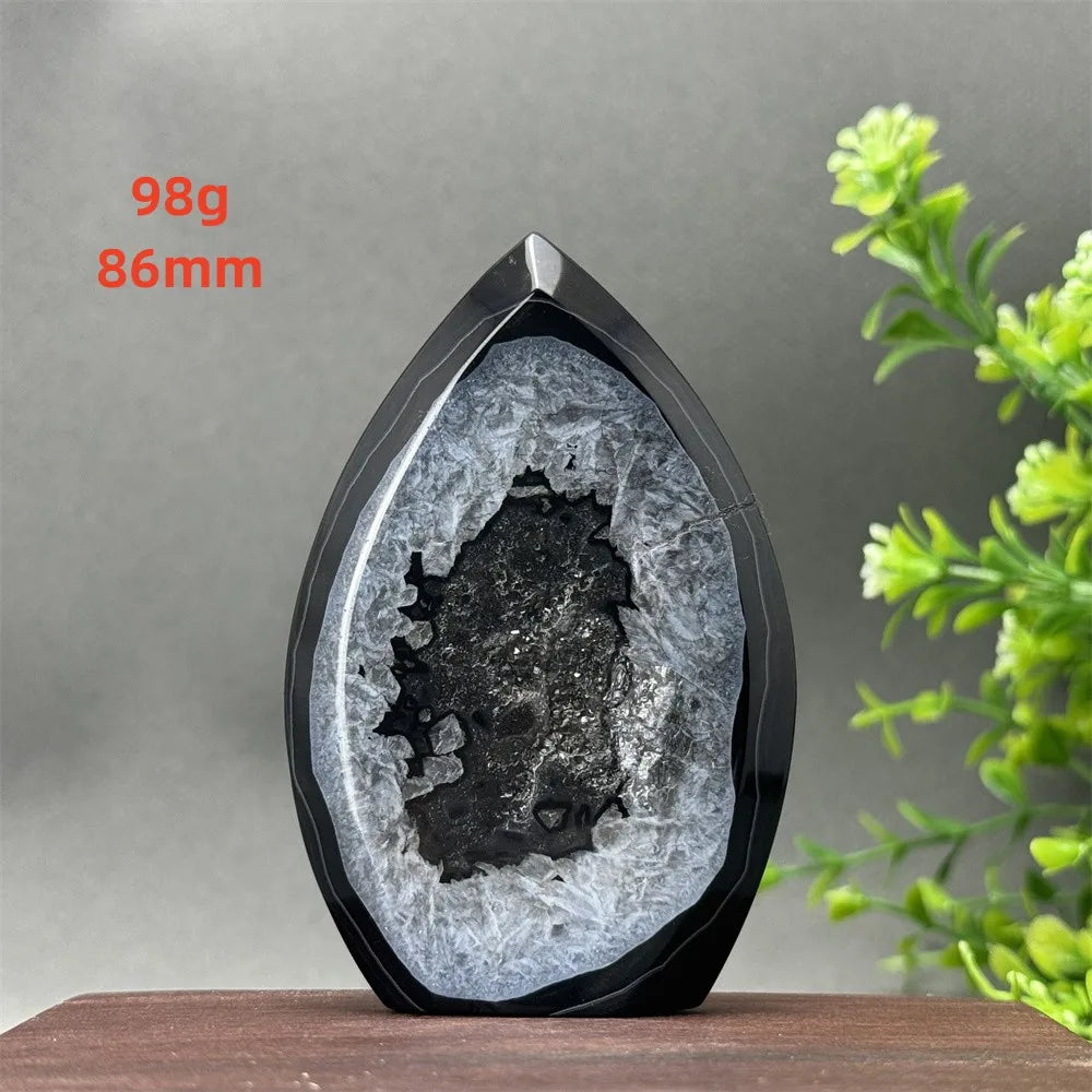 Black Onyx Geode Torch-ToShay.org