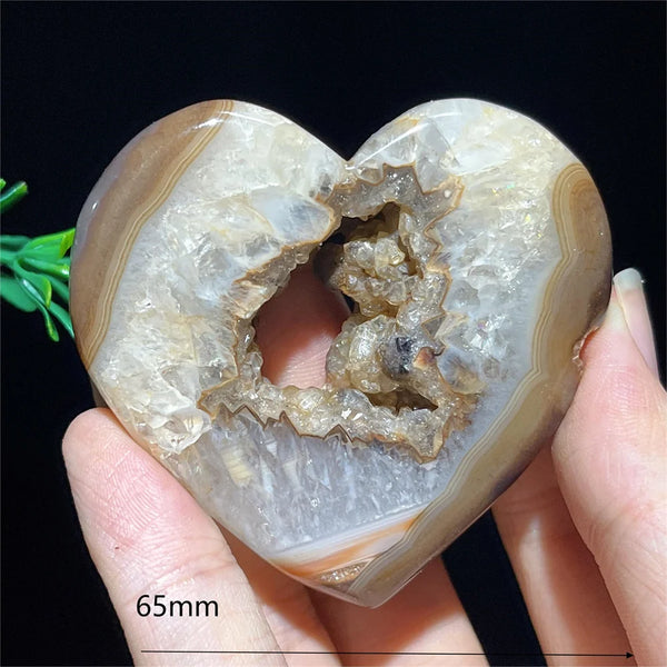 Orange Carnelian Druzy Agate Heart-ToShay.org