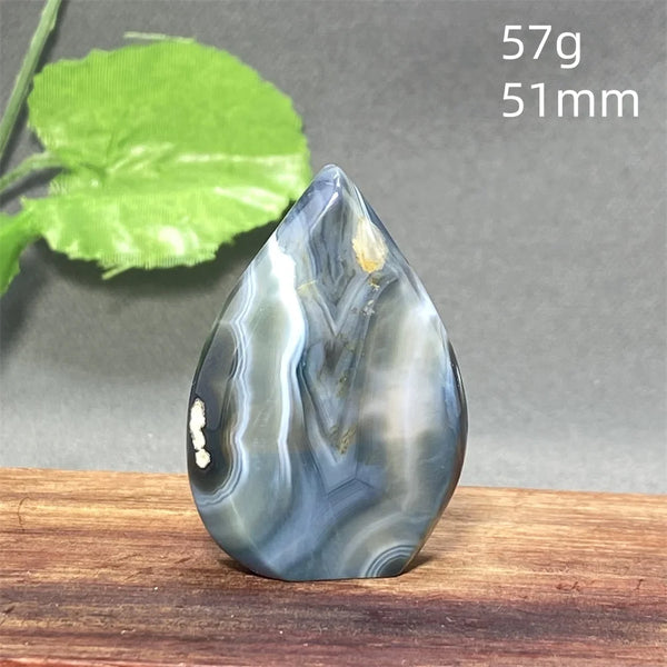 Black Silk Striped Agate Torch-ToShay.org