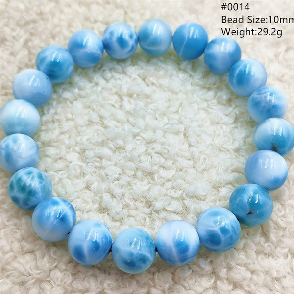 Blue Larimar Bead Bracelet-ToShay.org