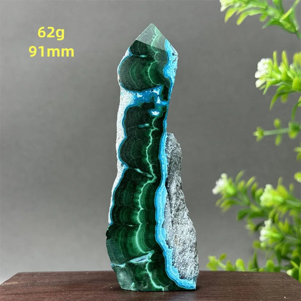 Blue Chrysocolla Tower Stone-ToShay.org