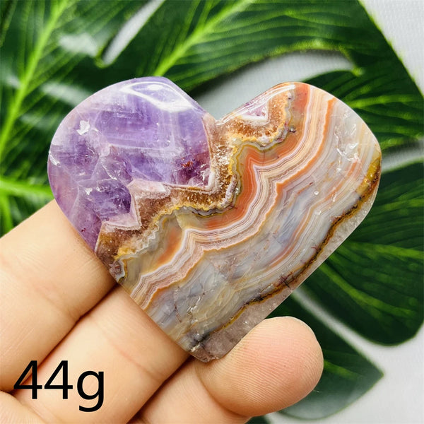 Purple Agate Amethyst Heart-ToShay.org
