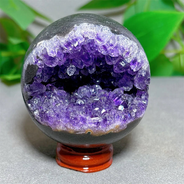 Purple Amethyst Cluster Ball-ToShay.org