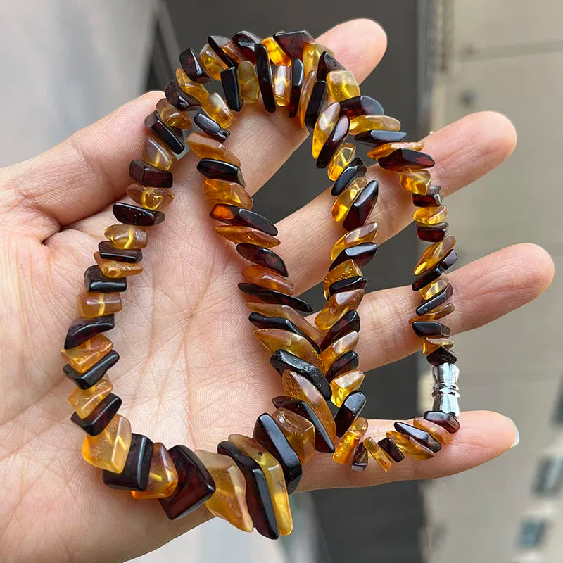 Yellow Amber Necklace-ToShay.org