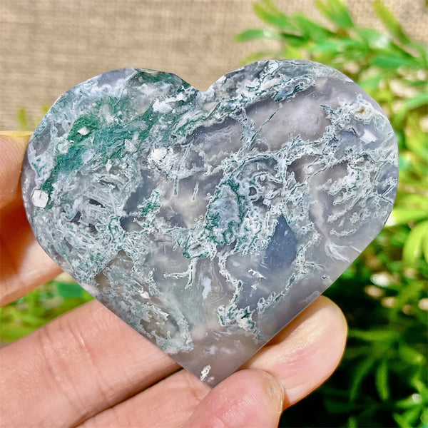 Green Moss Agate Heart-ToShay.org