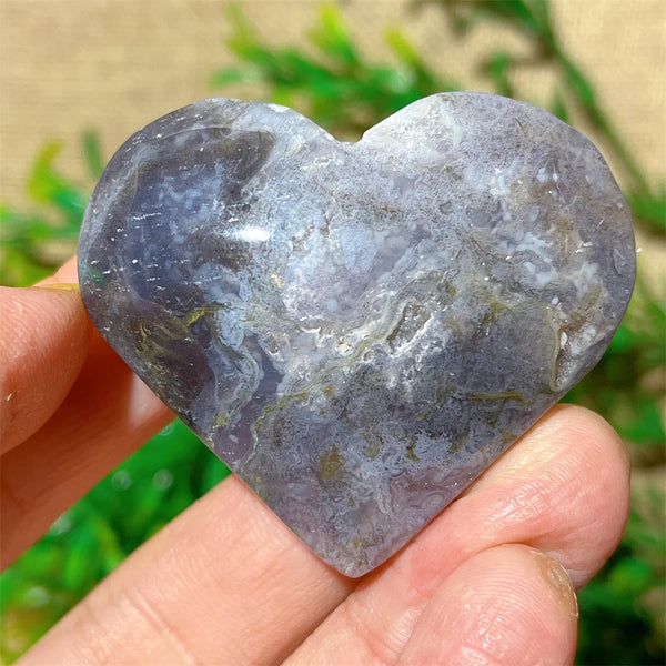 Green Moss Agate Heart-ToShay.org