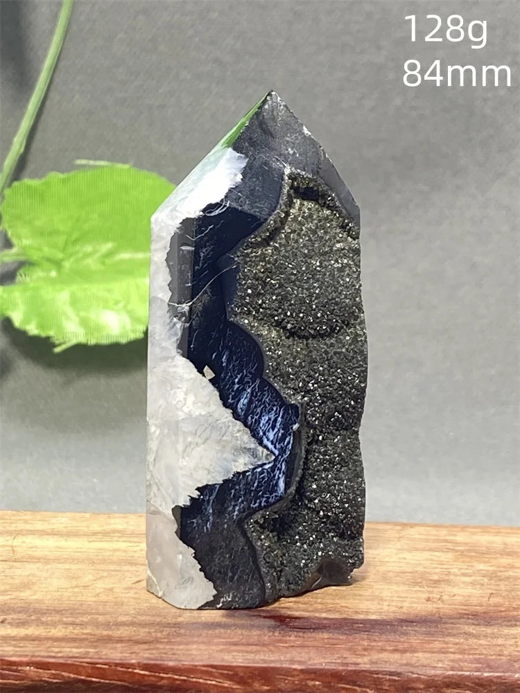 Black Striped Agate Tower-ToShay.org