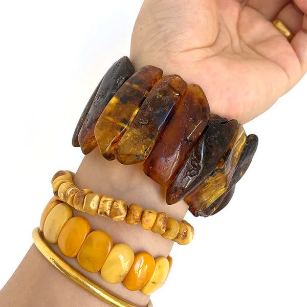 Yellow Amber Bracelet-ToShay.org