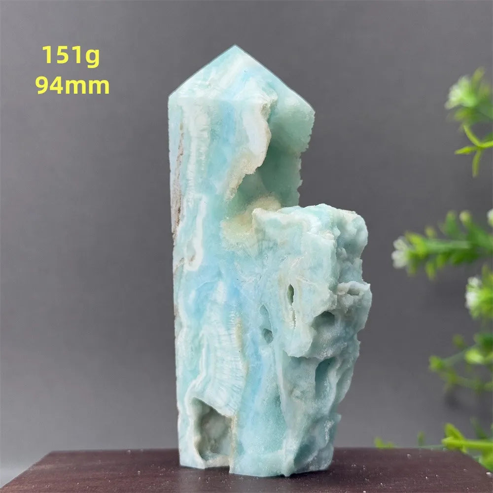 Blue Heteropolar Crystal Tower-ToShay.org