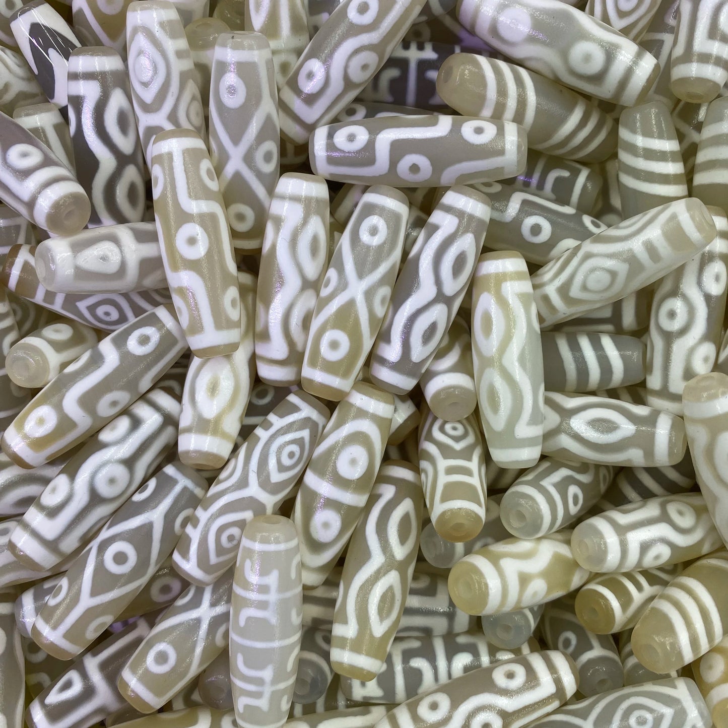 White Lines Agate Eye Dzi-ToShay.org