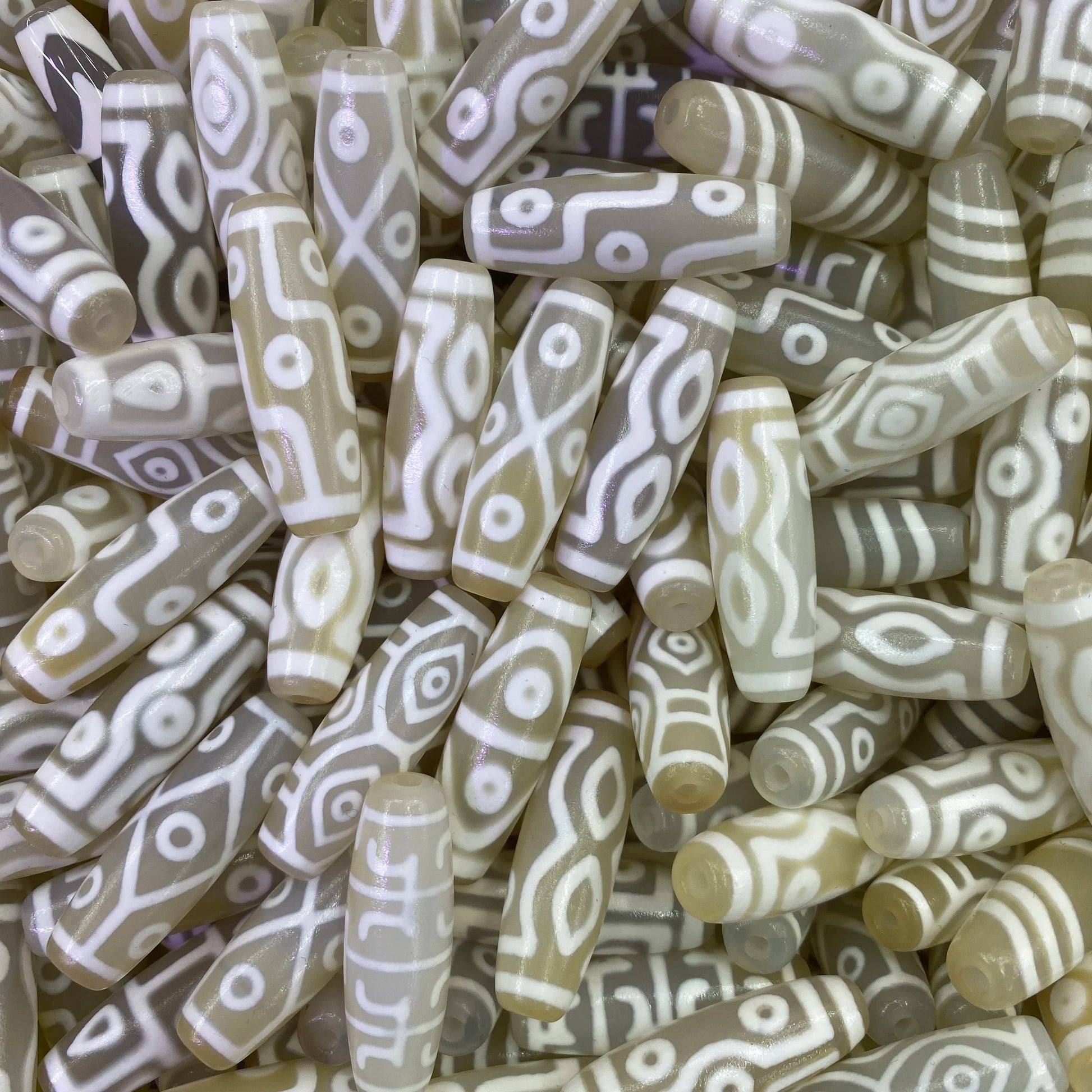 White Lines Agate Eye Dzi-ToShay.org