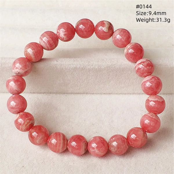 Red Rhodochrosite Bracelet-ToShay.org