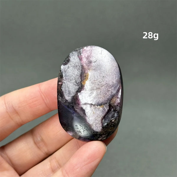 Purple Lepidolite Palm Stone-ToShay.org