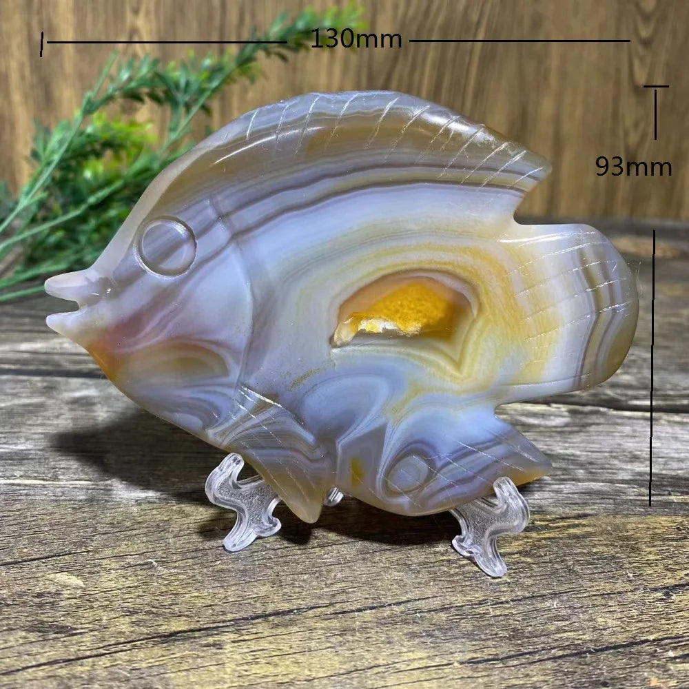 Green Moss Agate Geode Fish-ToShay.org