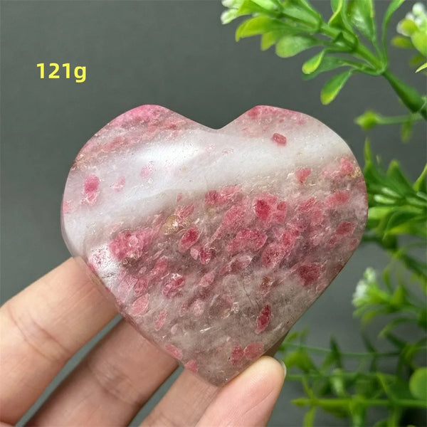 Pink Rose Rhodochrosite Heart-ToShay.org