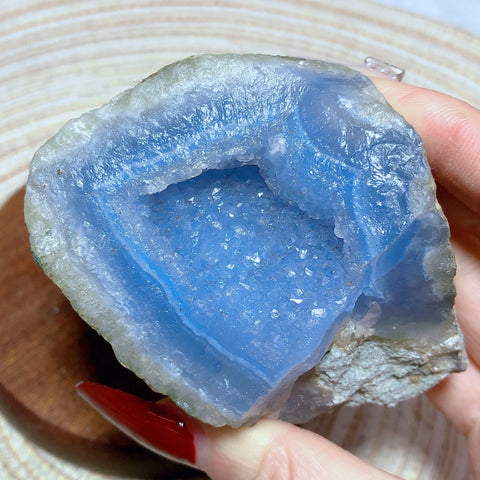 Blue Lace Agate Raw Stone-ToShay.org