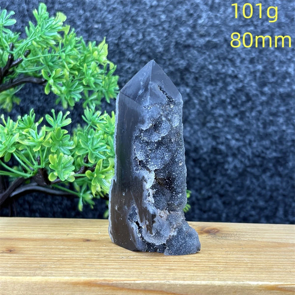 Purple Sphalerite Geode Tower-ToShay.org