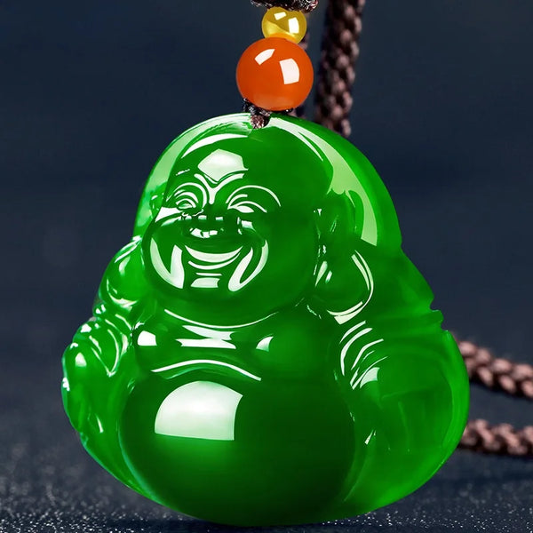 Green Jade Buddha Pendant-ToShay.org