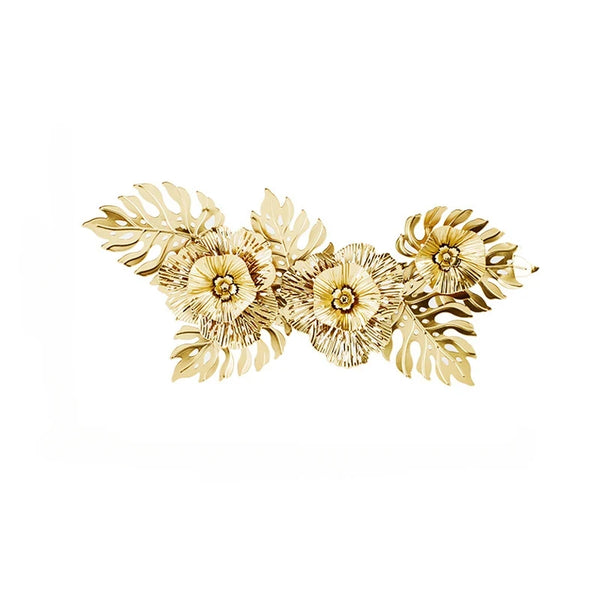 Gold Flower Iron Wall Art-ToShay.org