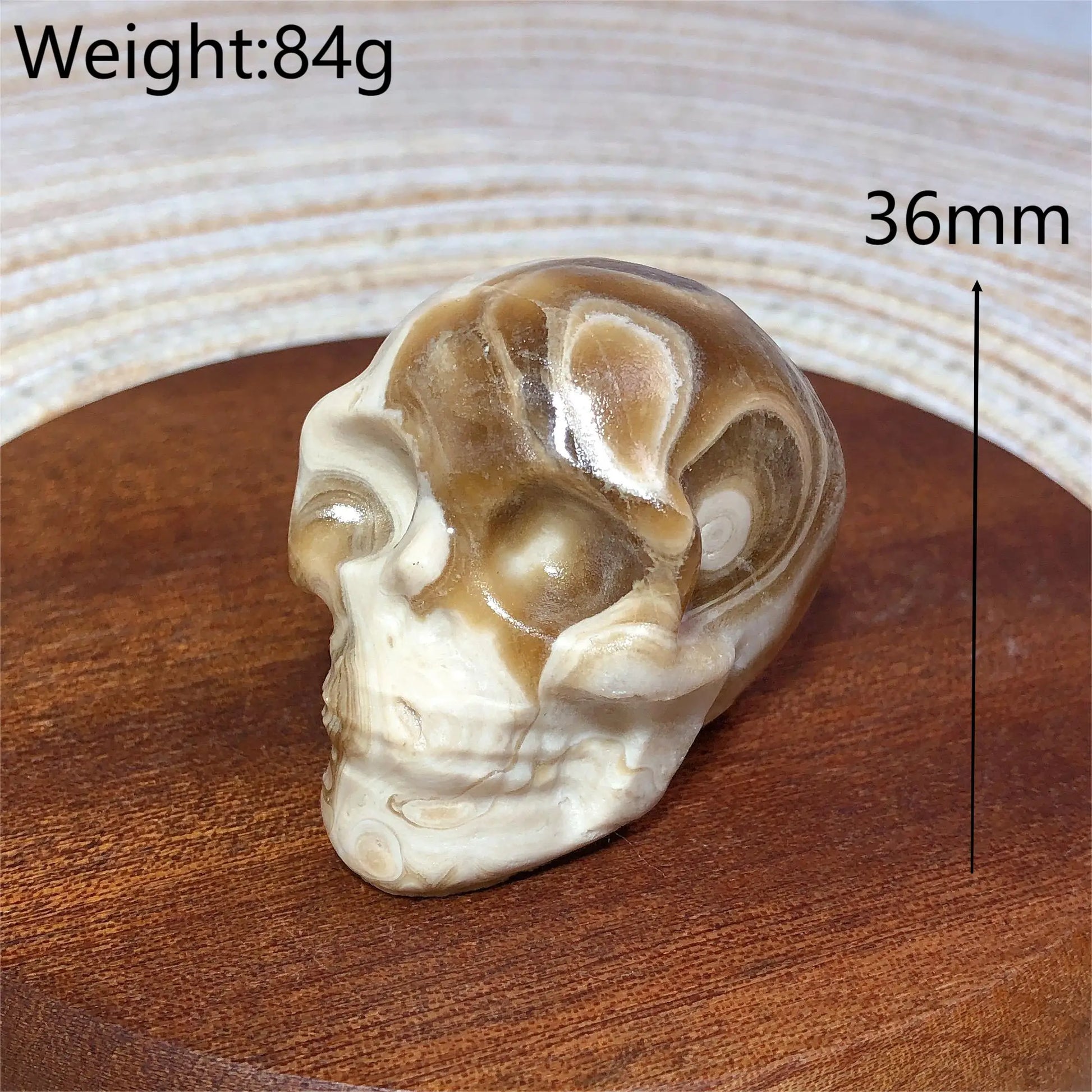 White Chocolate Calcite Skull-ToShay.org
