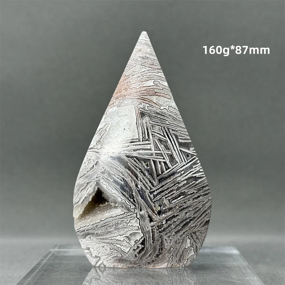White Lace Agate Torch-ToShay.org