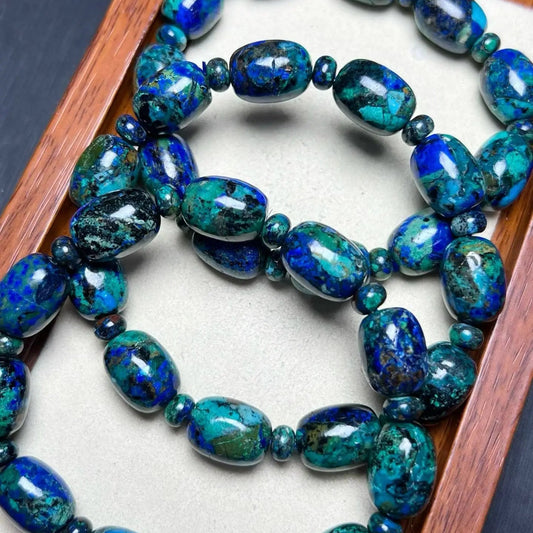 Blue Malachite Azurite Bracelet-ToShay.org