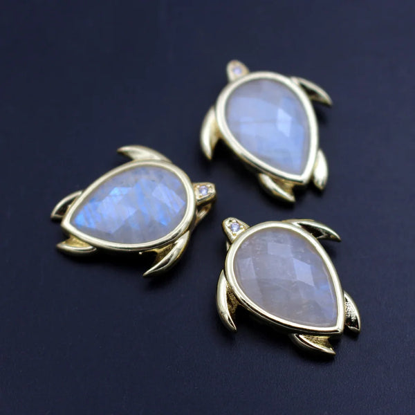 Mixed Crystal Turtle Charms-ToShay.org