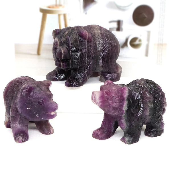 Purple Fluorite Bear-ToShay.org